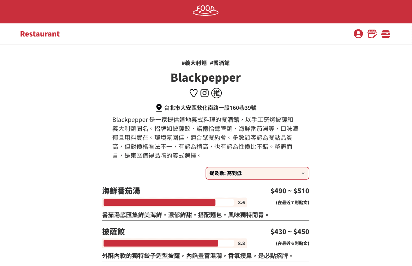 cFoodo restaurant details